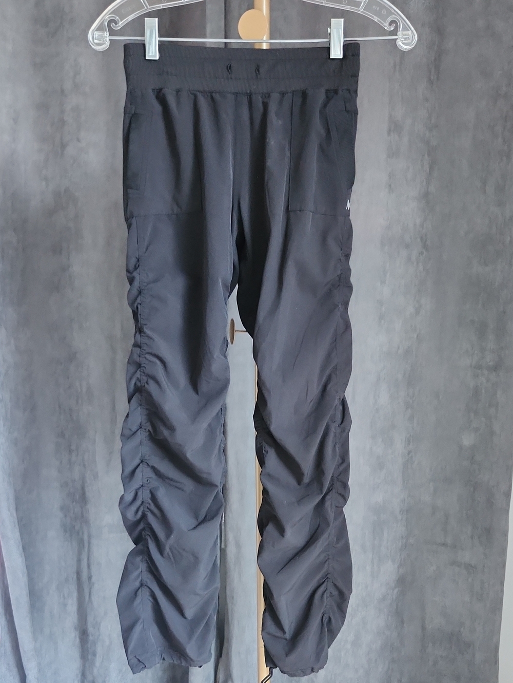 Girls  Black Drawstring Active Pants
